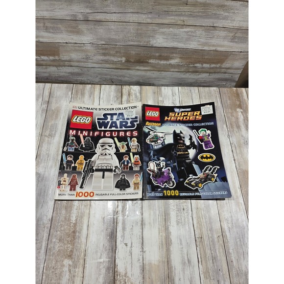Lego Other - Lego Ultimate Sticker Collection Star Wars Minifigures Batman DC Universe 2 Book